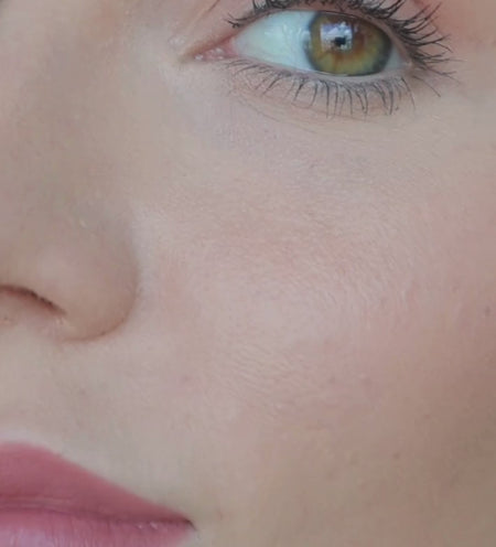 Final Touch Setting Spray being applied on skin for a radiant, hydrated makeup finish that lasts all day.